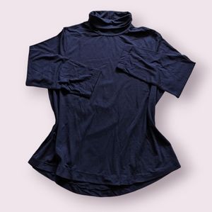 Bylyse midnight blue turtle neck top XXL